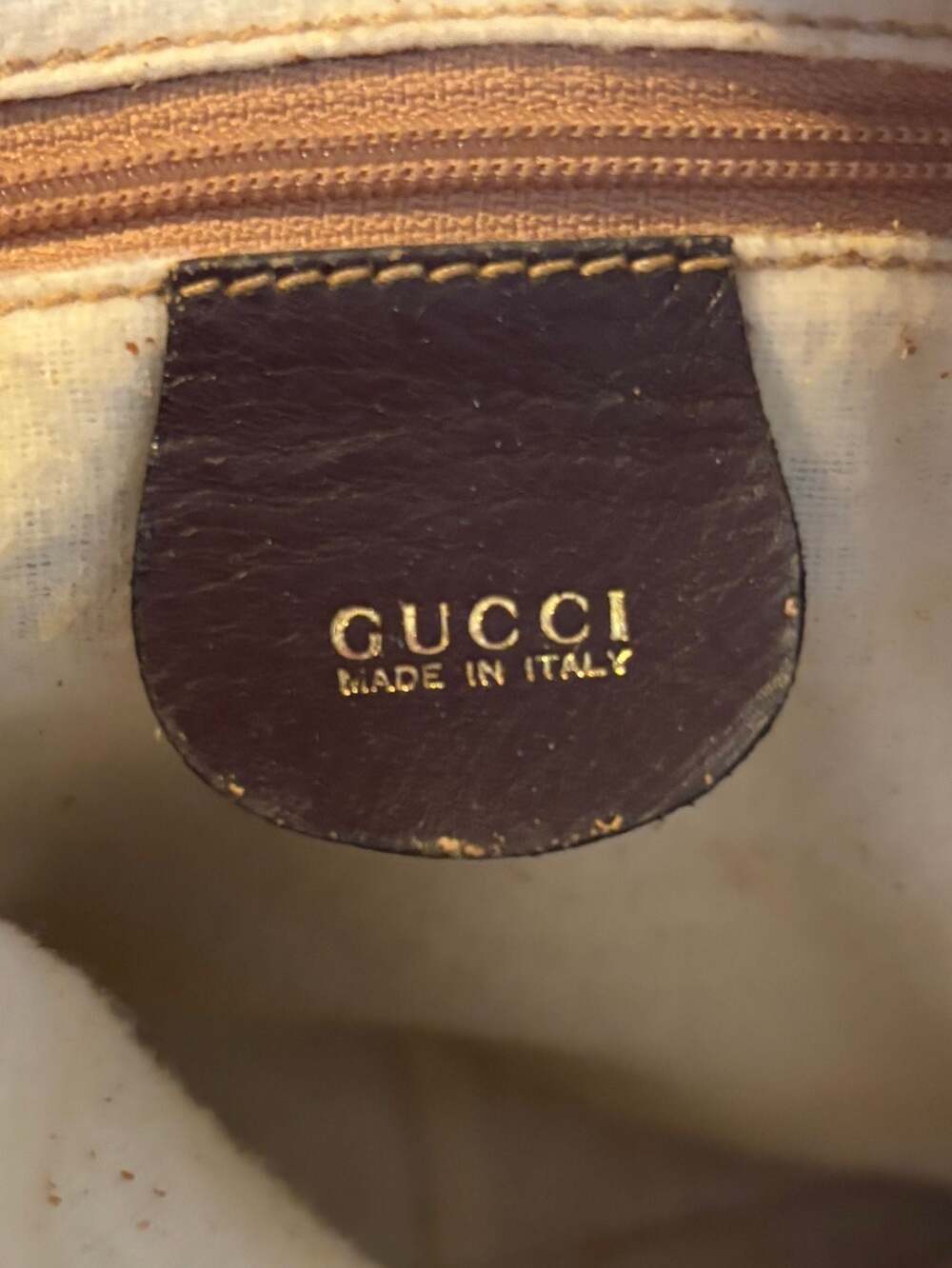 Vintage Gucci Brown Suede Hobo Shoulder Bag with Bamboo Handle – Made in Italy - Picture 8 of 8